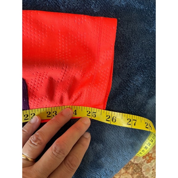 Under Armor Compression Maroon and Orange‎ Capri Leggings Size Large (D3) - Picture 9 of 10